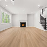 Family Room - Looking at Fireplace and Stairway - DSC05910